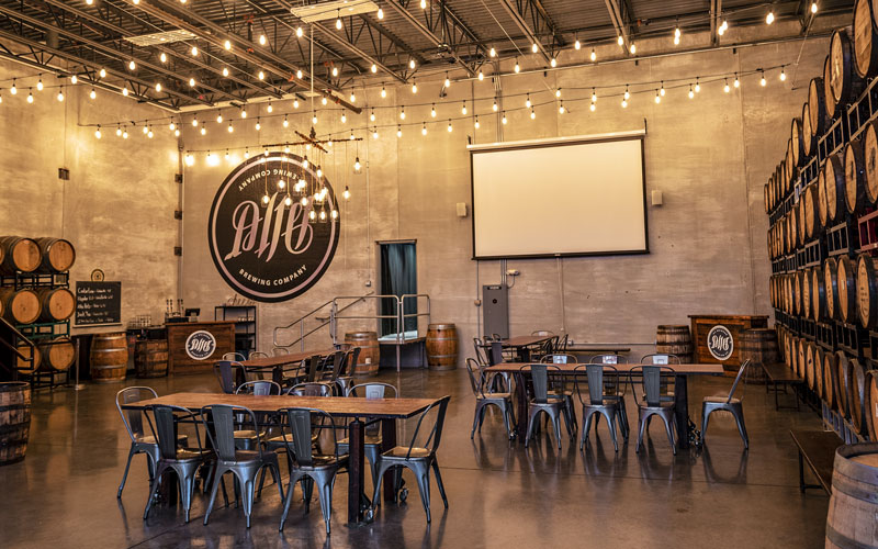 Alter Brewing Barrel Room in Downers Grove